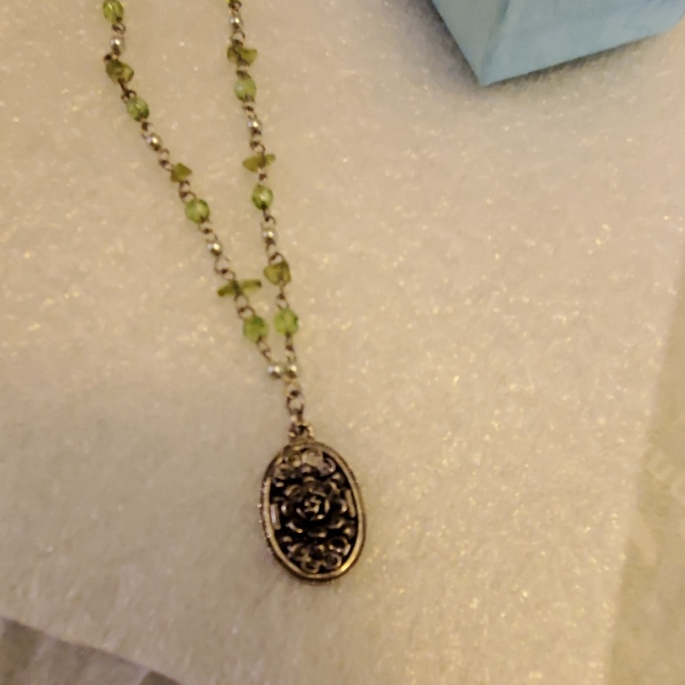 Green and Silver Necklace